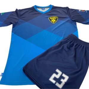 Uniformes de fútbol azul SAMU Araucanía