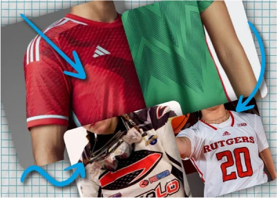 Explora jerseys deportivos con diseños modernos y funcionales para cada deporte.