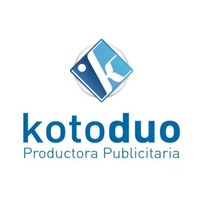 Logo de Kotoduo, productora publicitaria moderna, que refleja creatividad y confianza en su diseño.