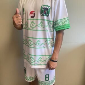 Uniformes deportivo color blanco y verde para Deportes Temuco