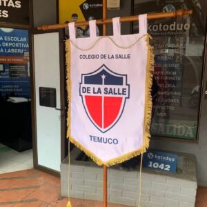 Confección de estandarte sublimado Colegio de La Salle