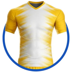 Diseño de Uniforme Deportivo Color Amarillo y Blanco