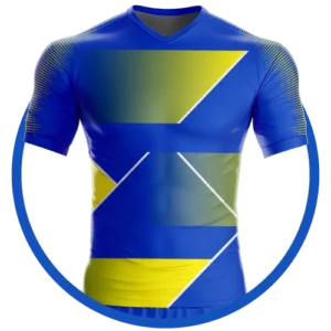 Diseño de Uniforme Deportivo Color Azul y Amarillo