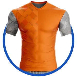 Diseño de Uniforme Deportivo Color Naranjo y Gris