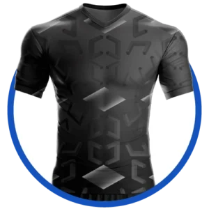 Diseño de Uniforme Deportivo Color Negro y Gris