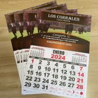 Calendario 2024 de Los Corrales: producto premium para amantes de carnes de calidad.