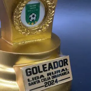Trofeo Goleador Liga Rural Santa Celia 2024, reconocimiento al mérito en fútbol local.